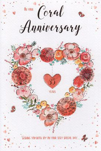 Picture of CORAL ANNIVERSARY CARD